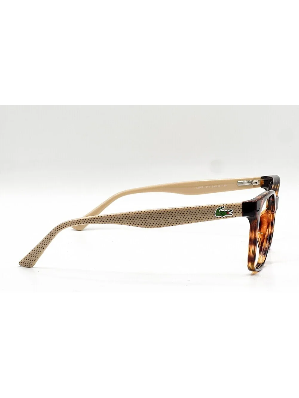Lacoste L2767 214 Polished Havana Rectangle Authentic Eyeglass Frames 54-16